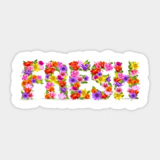Fresh Blooms Sticker